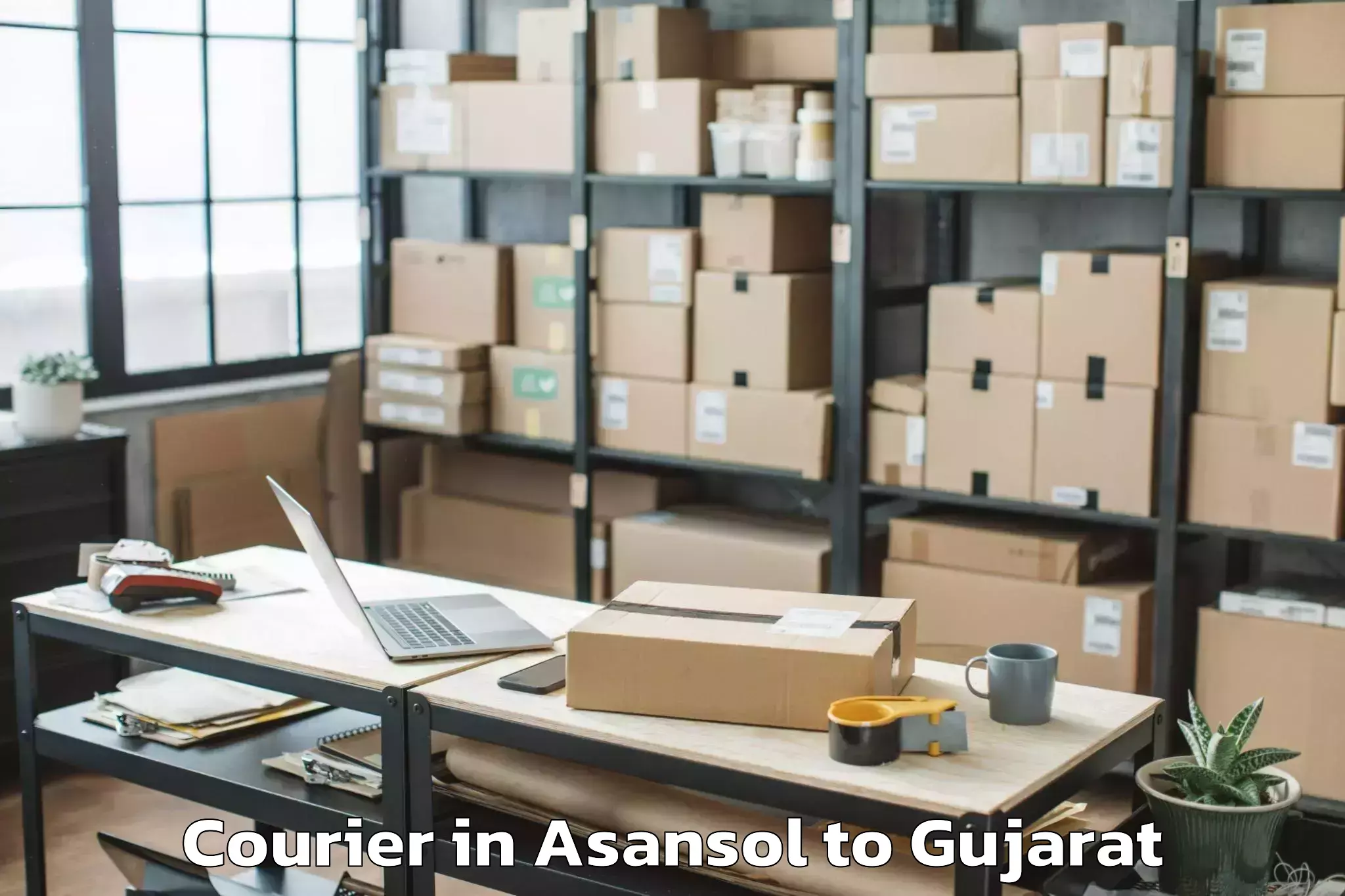 Get Asansol to Vadgam Courier